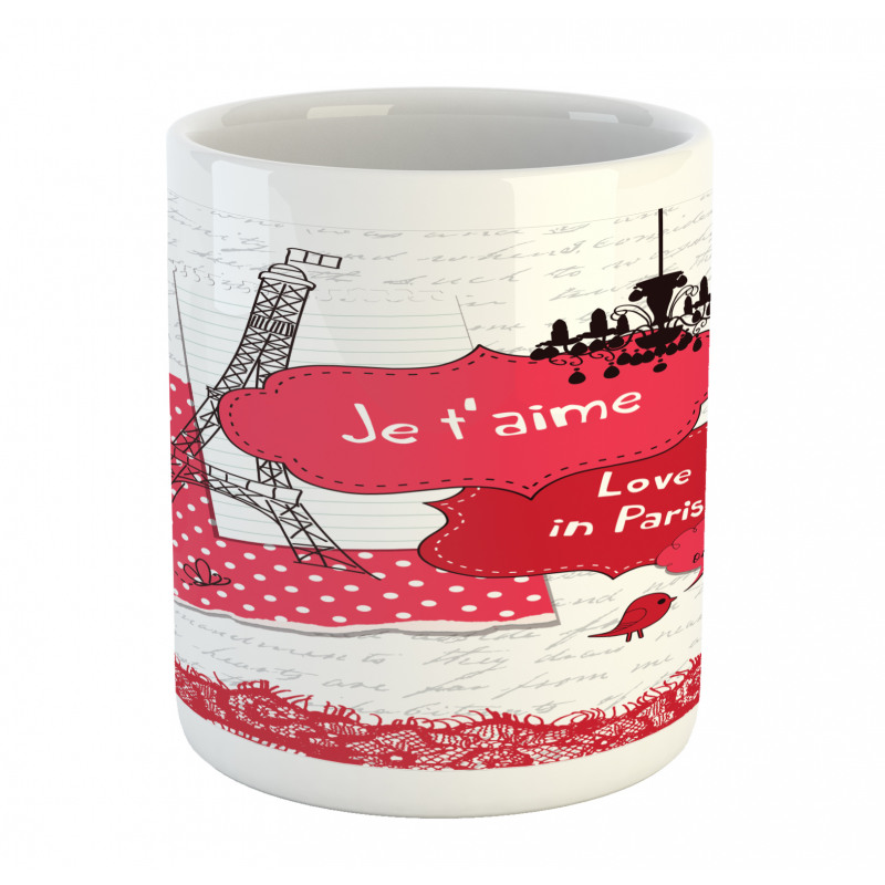 Je T'aime in Paris Mug