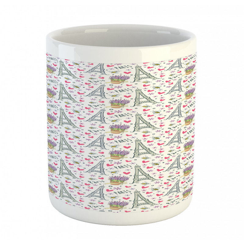 Romantic Doodle Items Mug