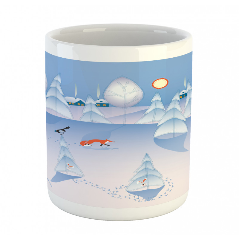 Winter at Woods Animals Mug