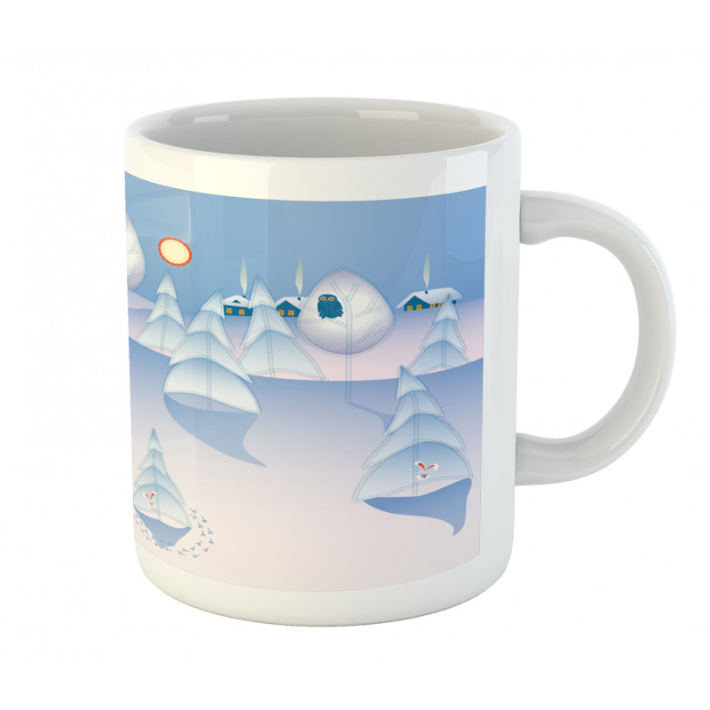 Winter at Woods Animals Mug