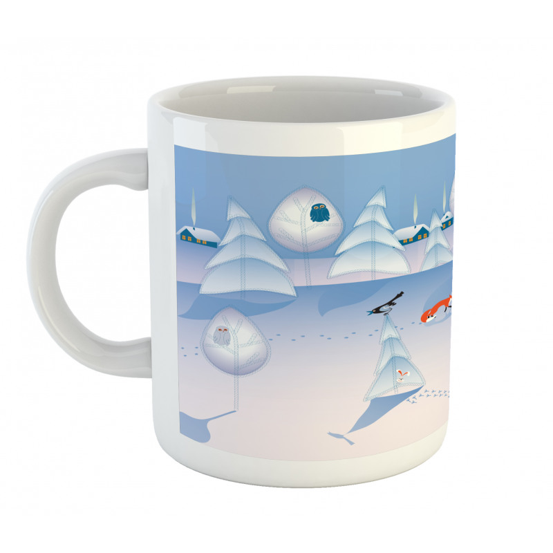 Winter at Woods Animals Mug