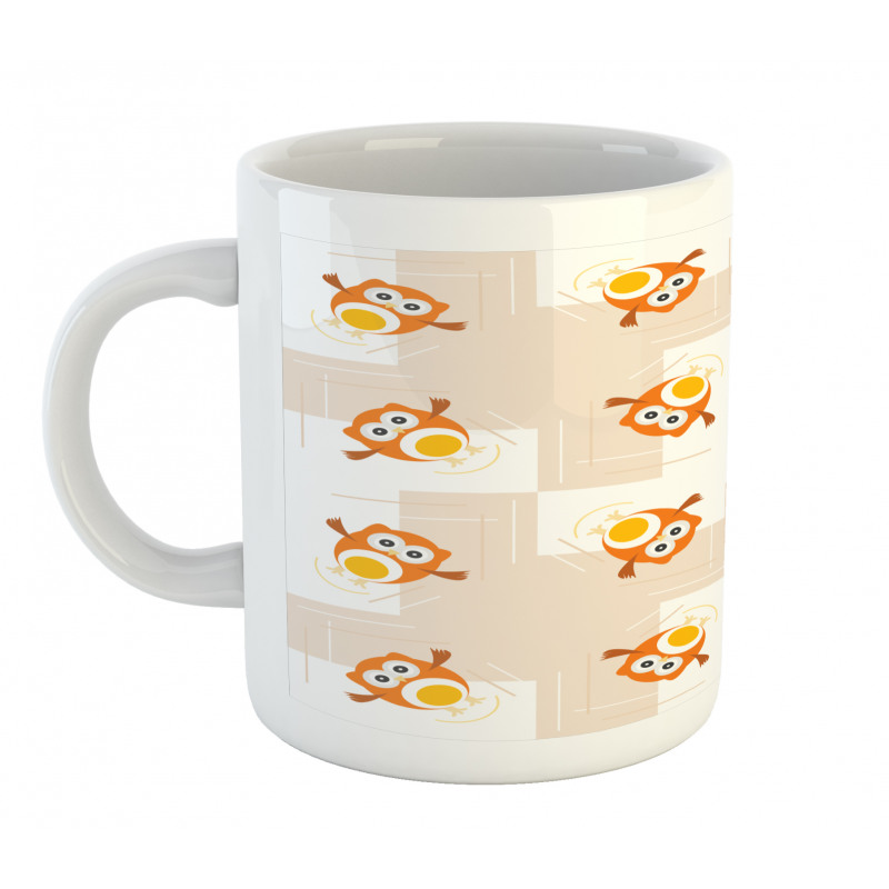 Cartoonish Flying Birds Mug