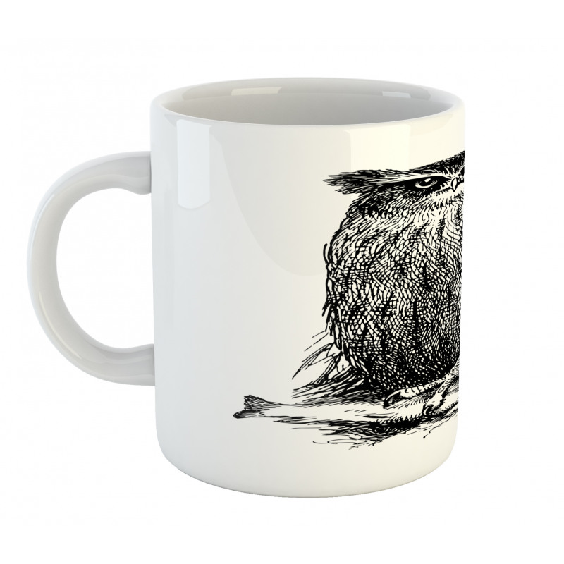 Vintage Wise Night Bird Mug