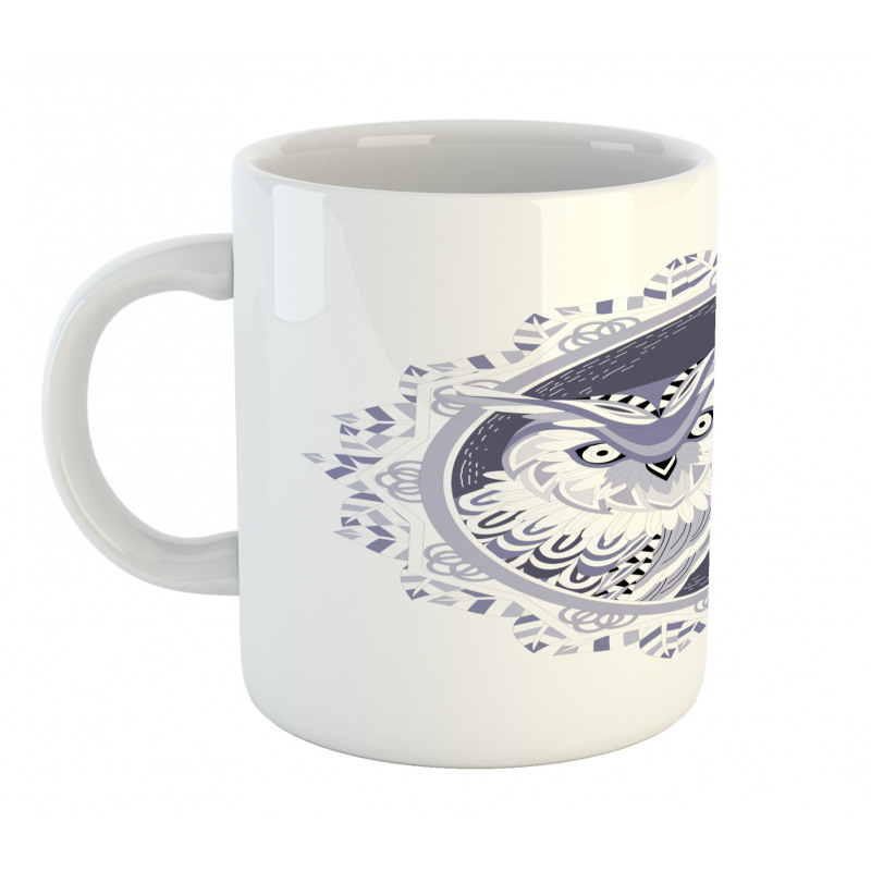 Vintage Night Birds Motif Mug