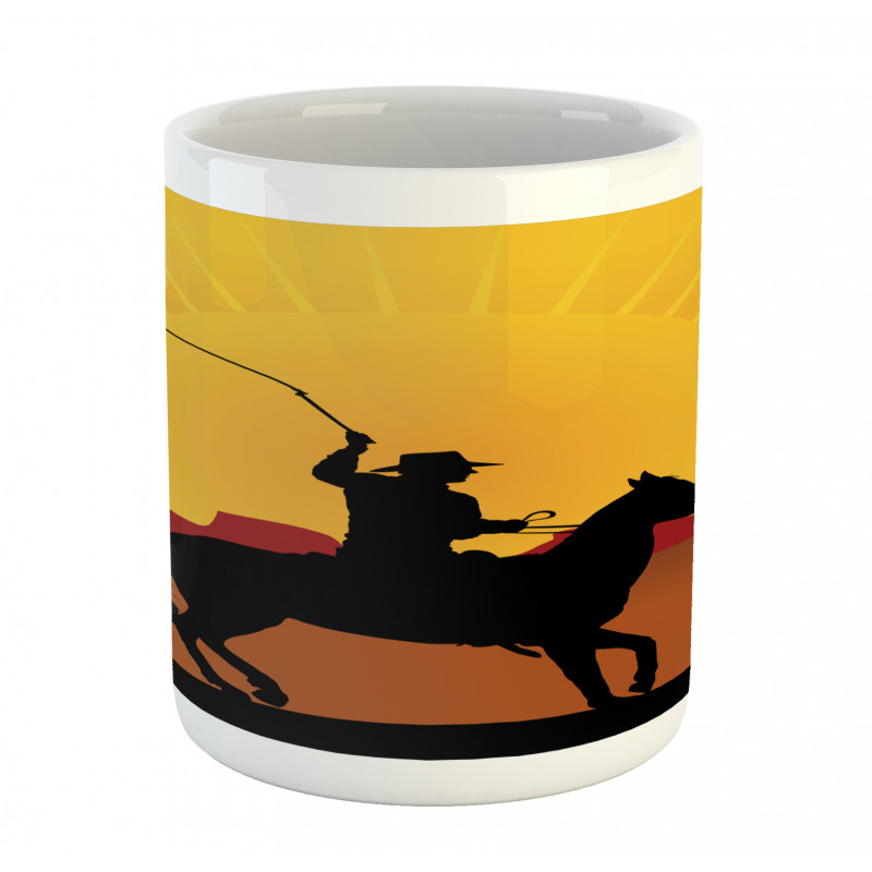 Cowboy on Horse Shade Mug