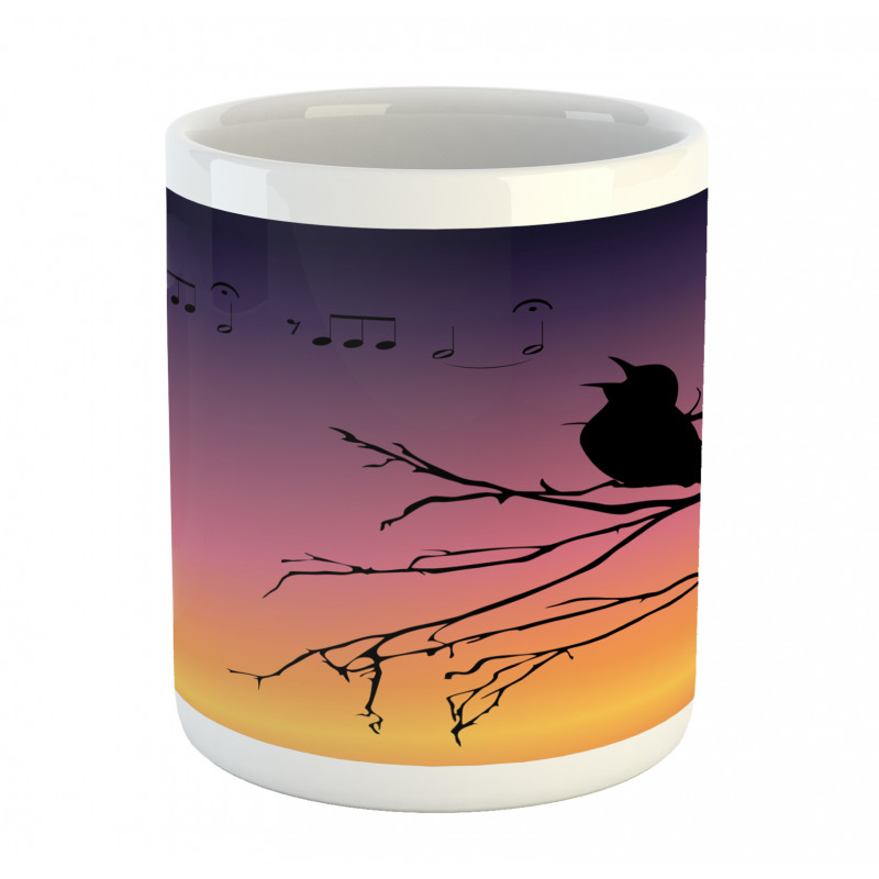 Gradient Sunrise Bird Mug