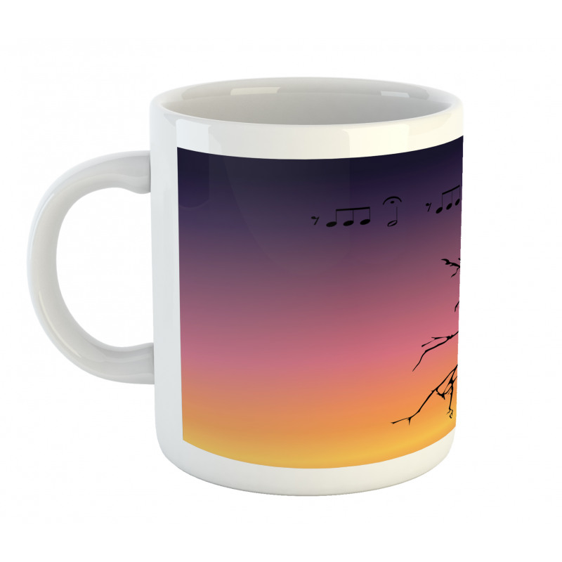 Gradient Sunrise Bird Mug