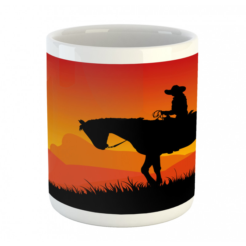 Lonely Cowboy Horseback Mug