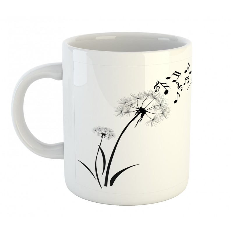 Meadow Dandelions Floral Mug
