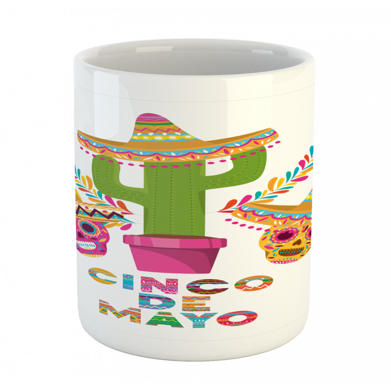 Cactus and Skulls Hat Mug