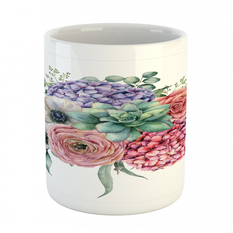 Hydrangeas Bouquet Mug