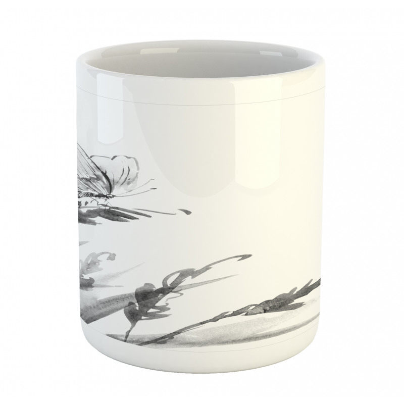 Butterfly on Plant Mug