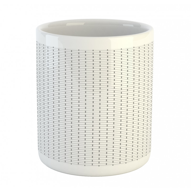 Monotone Street Wall Pattern Mug