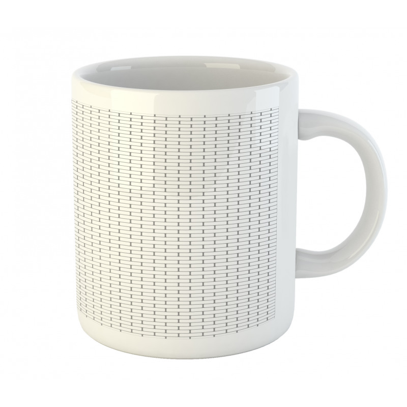 Monotone Street Wall Pattern Mug