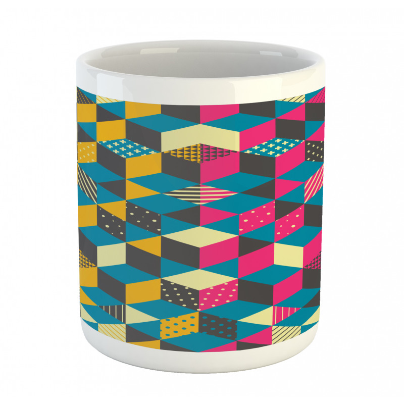 Modern Colorful Blocks Mug