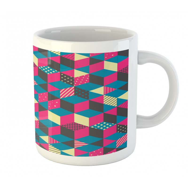 Modern Colorful Blocks Mug