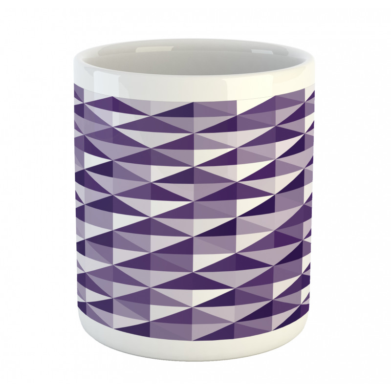 Monochrome Style Triangles Mug