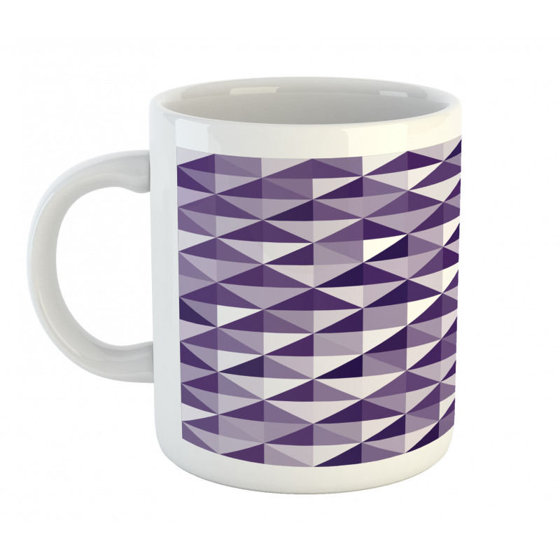 Monochrome Style Triangles Mug