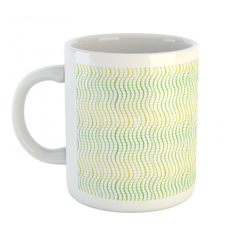 Vertical Waves Polka Dots Mug