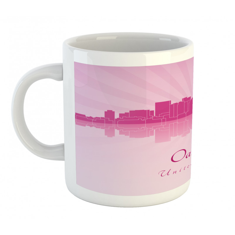 Calligraphic City Skyline Mug