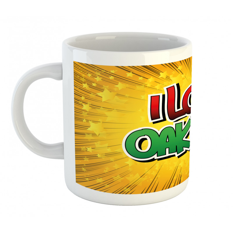 Typographic Pop Art Style Mug