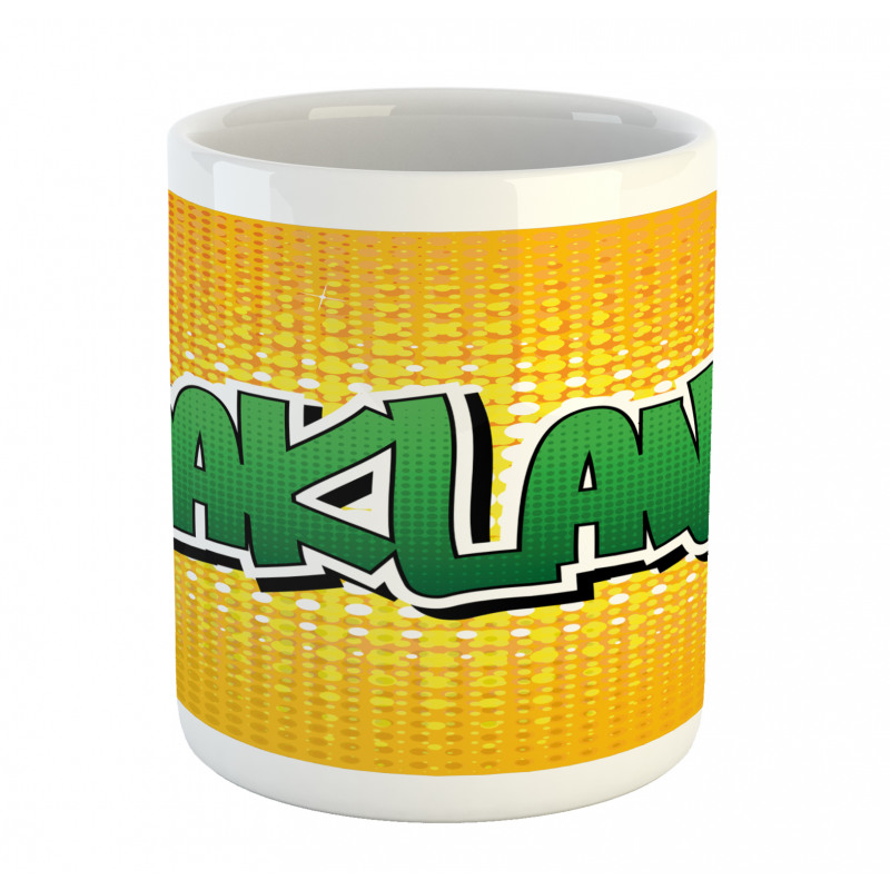 Comic Book Style Wording Mug