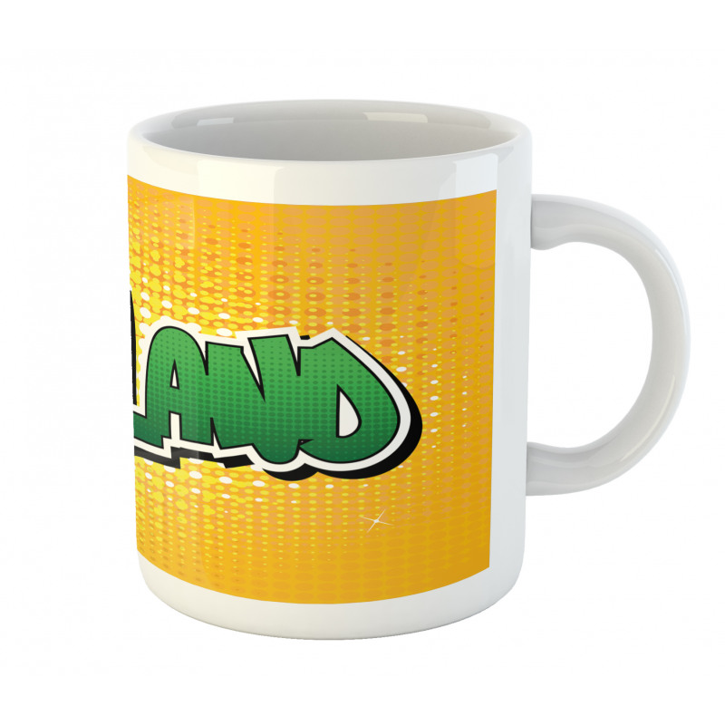 Comic Book Style Wording Mug