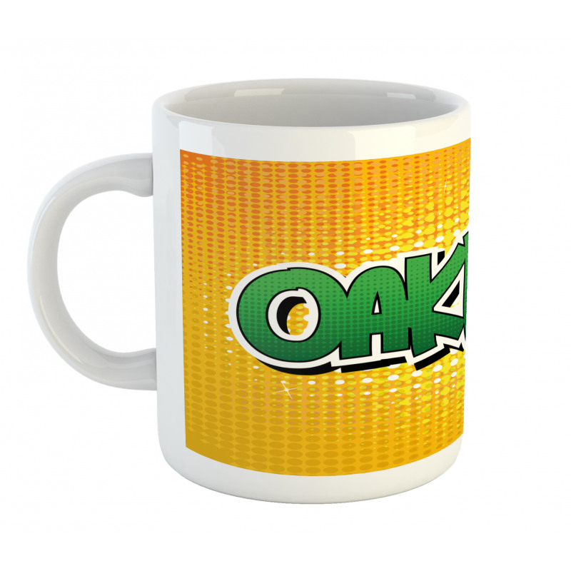 Comic Book Style Wording Mug