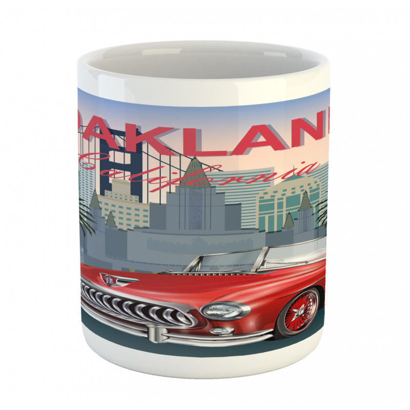 Car with a City on the Back Mug