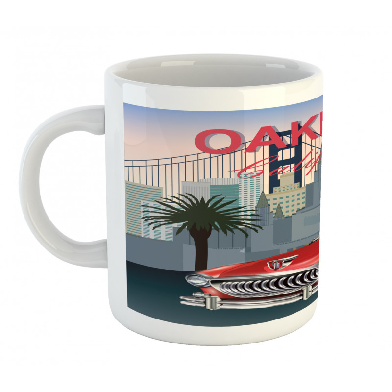 Car with a City on the Back Mug