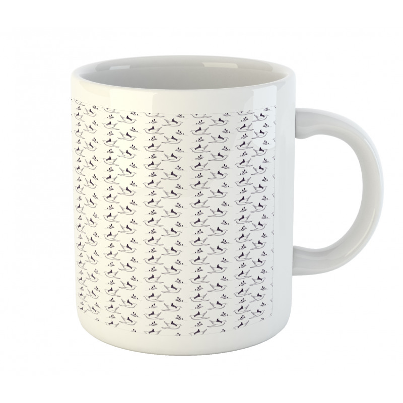 Flying Bird and Olive Branches Mug