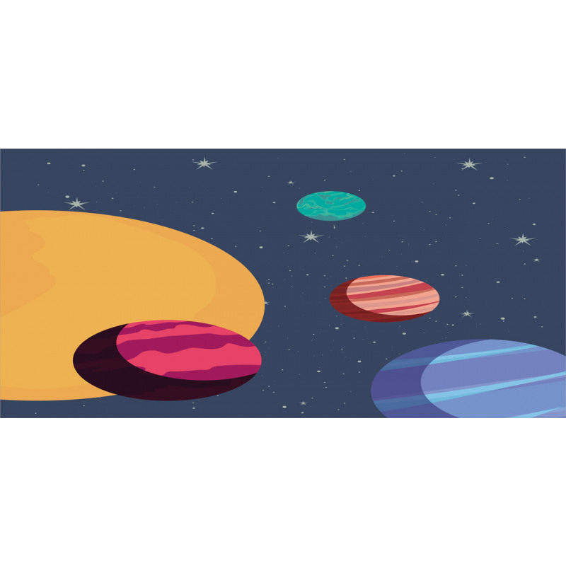 Cartoon Colorful Planets Mug