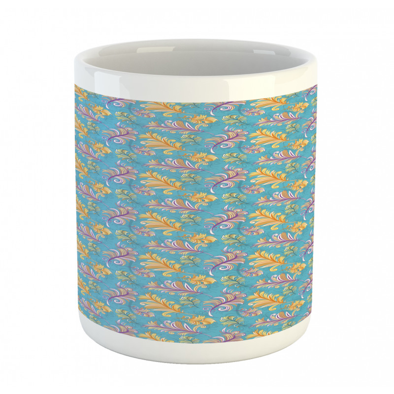 Abstract Bird Plumage Mug