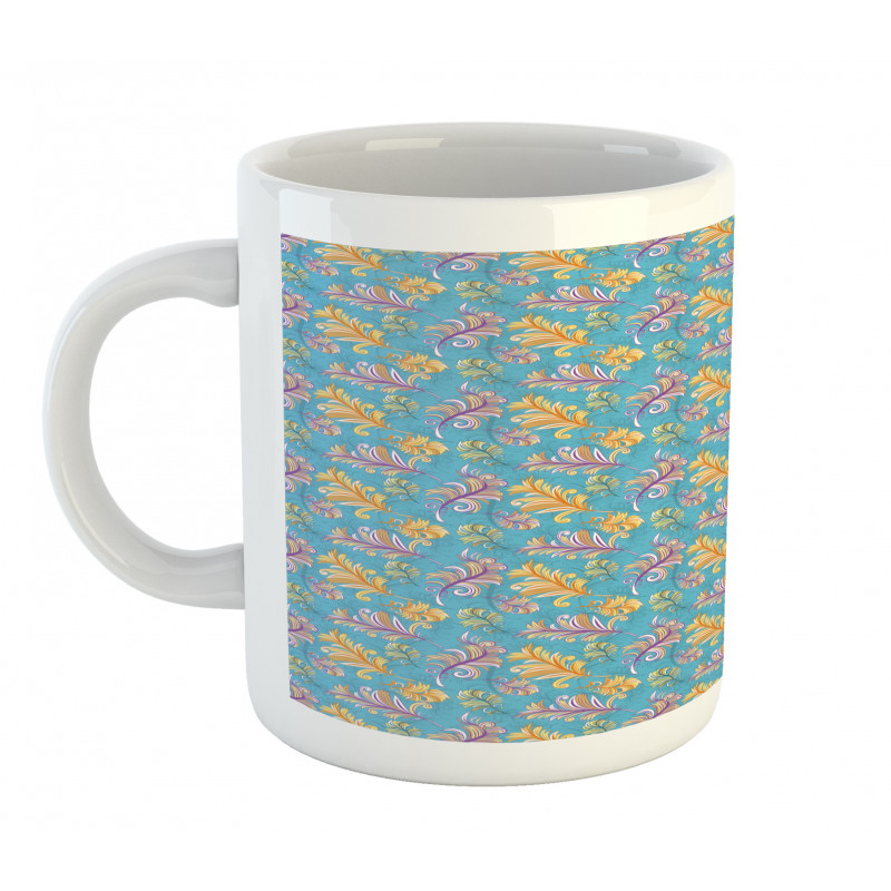 Abstract Bird Plumage Mug