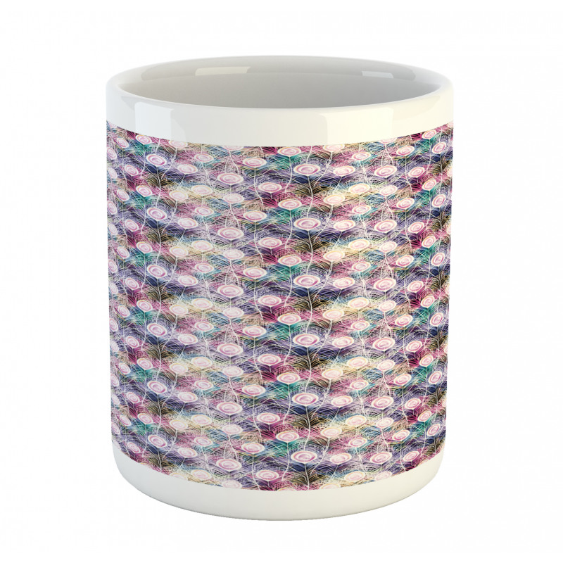 Vibrant Bohemian Feathers Mug