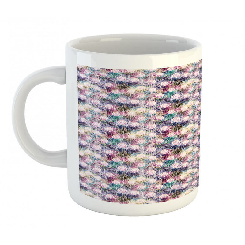 Vibrant Bohemian Feathers Mug