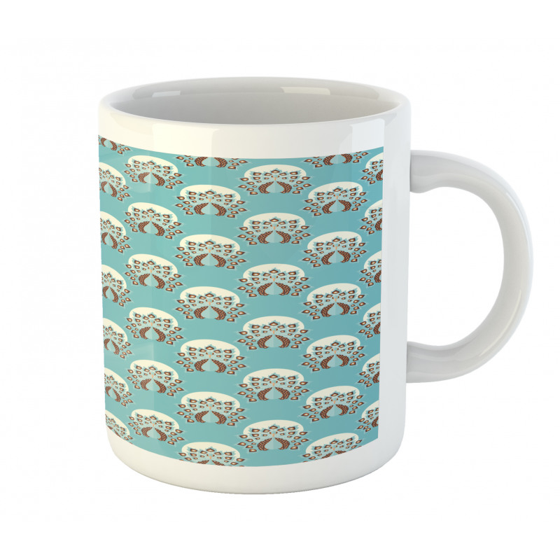 Bohemian Exotic Bird Motif Mug