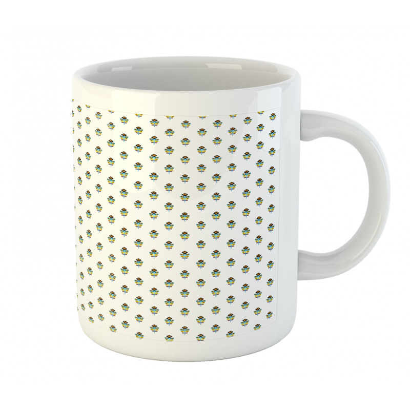 Abstract Geometric Feathers Mug