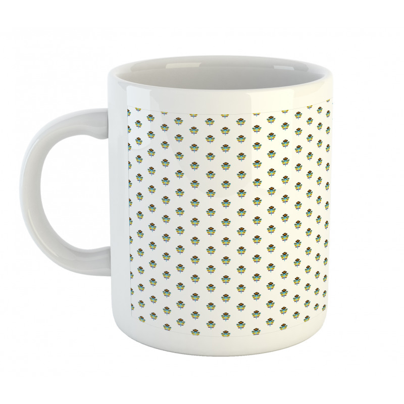 Abstract Geometric Feathers Mug