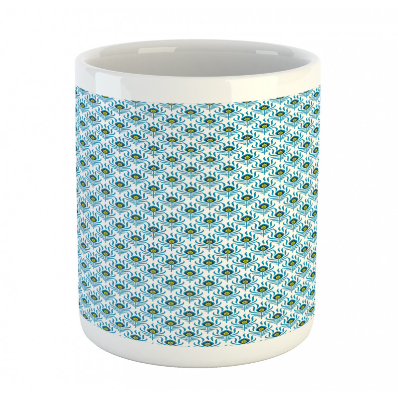 Abstract Feathers Artwork Mug