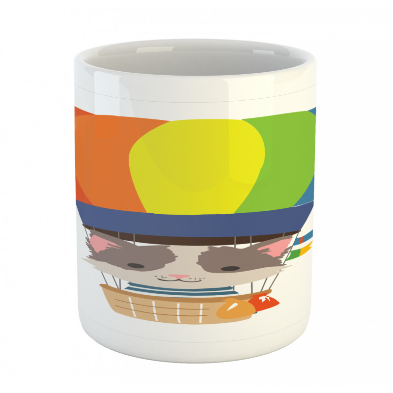 Cartoon Kitten Sky Mug