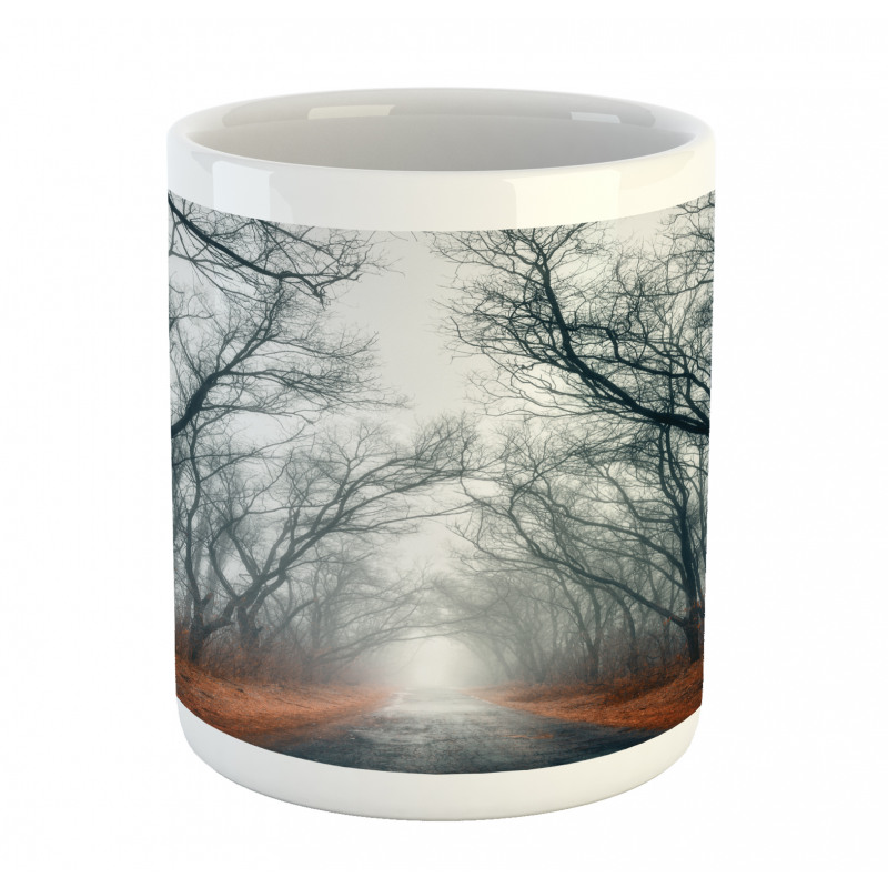 Autumn Sky and Leaves Mug