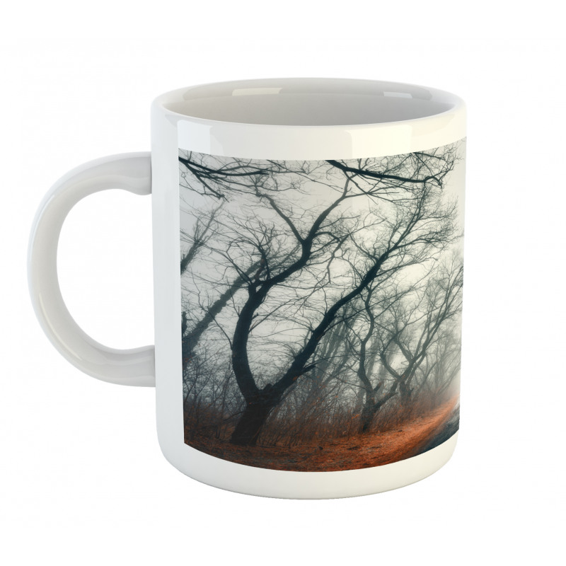 Autumn Sky and Leaves Mug