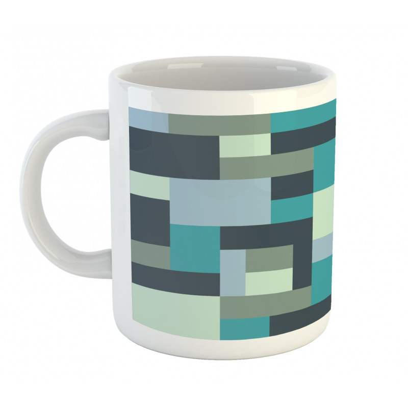 Modern Rectangular Shapes Mug