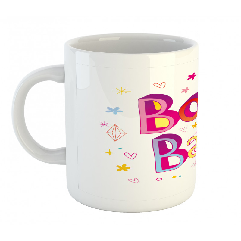 Colorful Graphic Wording Mug