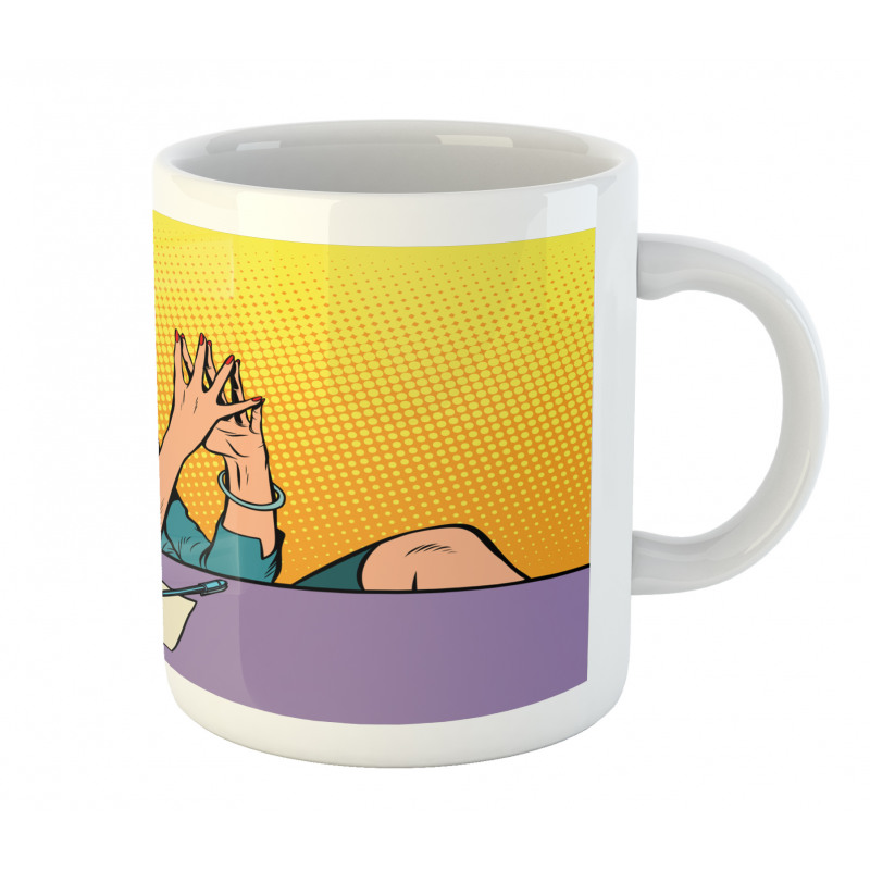 Pop Art Businesswoman Mug