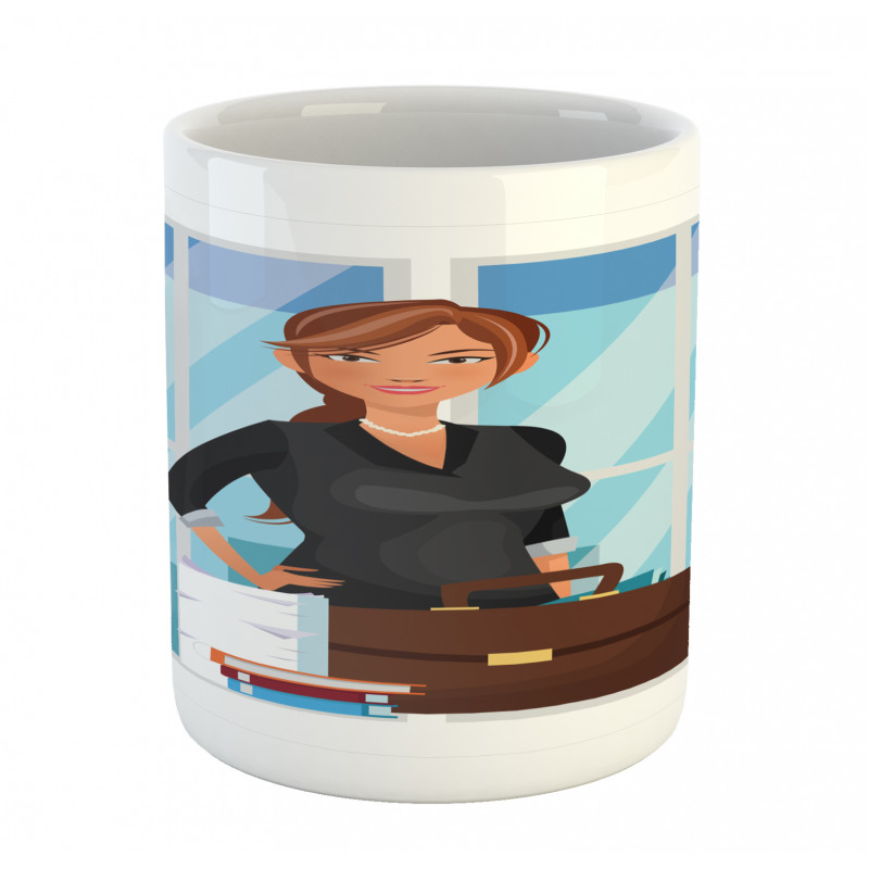 Businesswoman at Office Mug