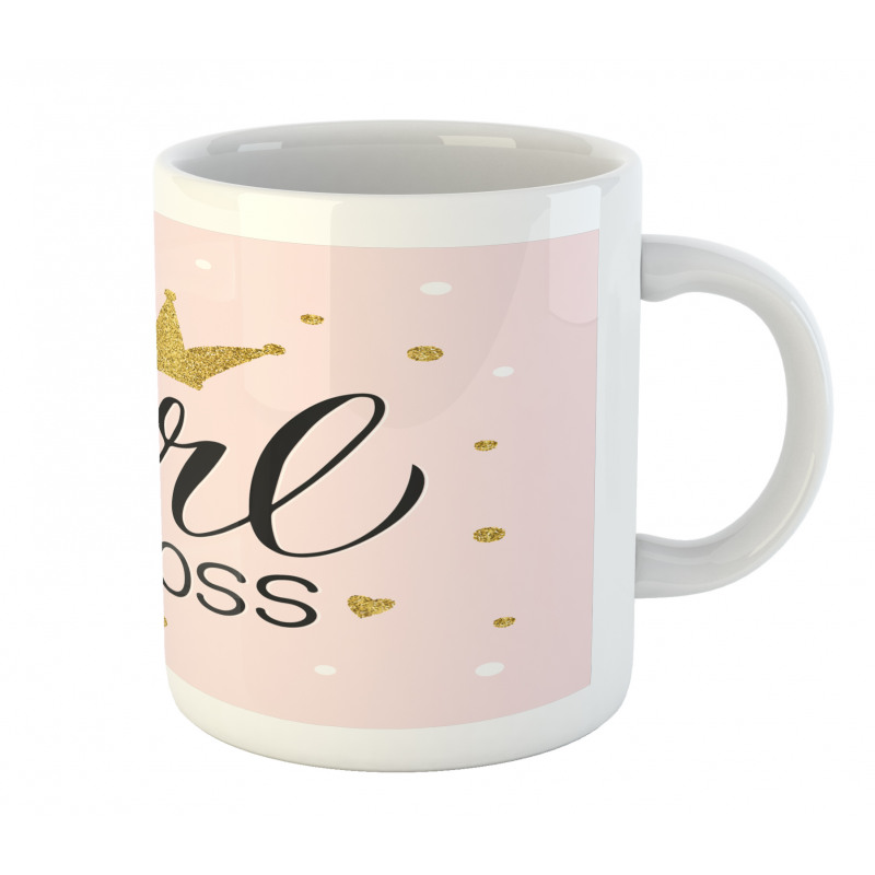 Dots Crown and Text Mug