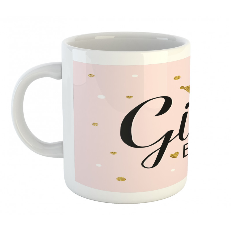 Dots Crown and Text Mug