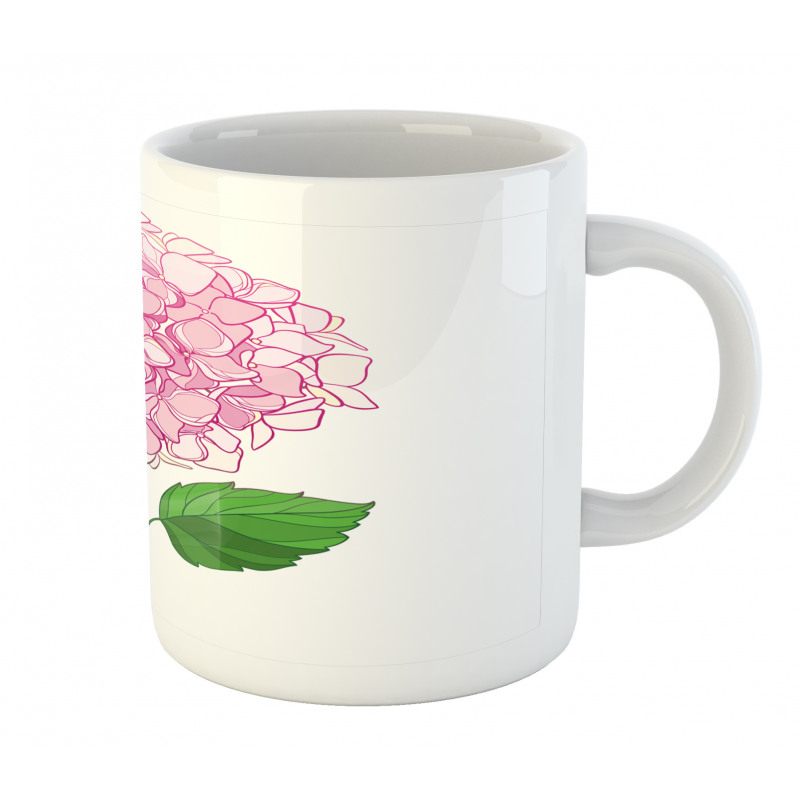 Hand Drawn Pink Petals Mug